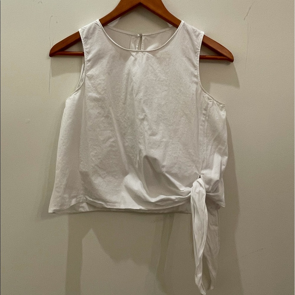 White tie crop top